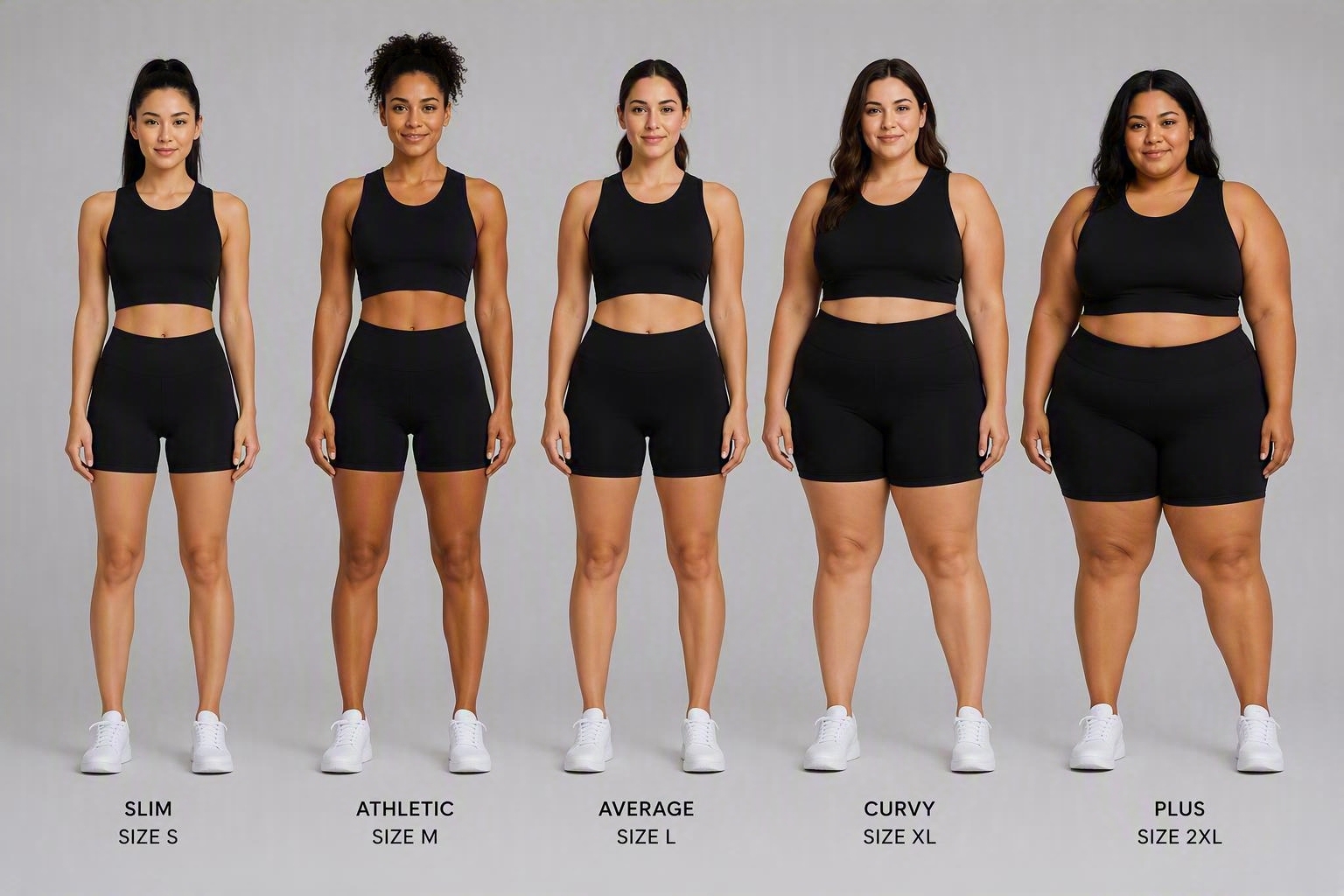 SOGE Size-Inclusive Range S to 2XL